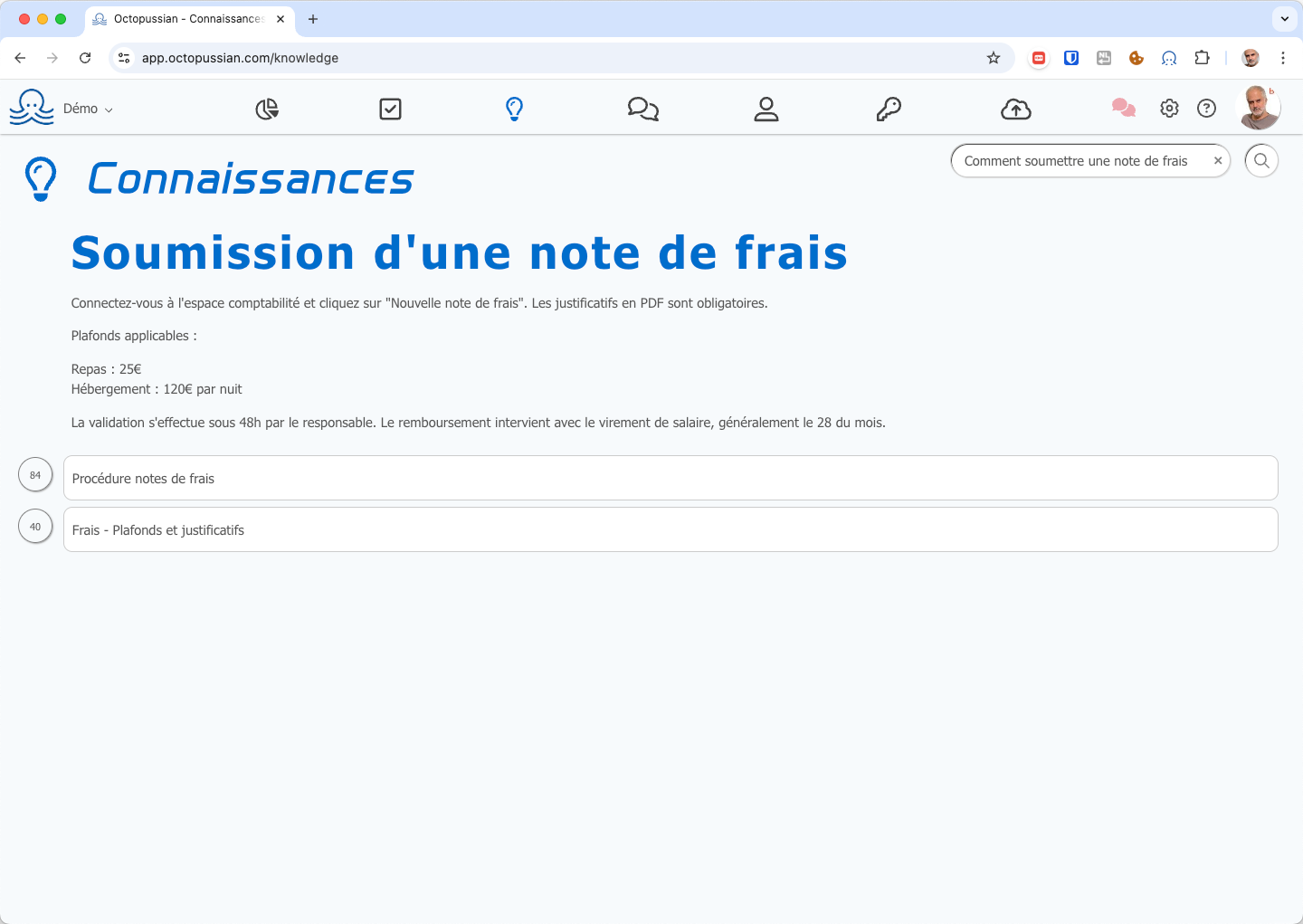 knowledge screenshot
