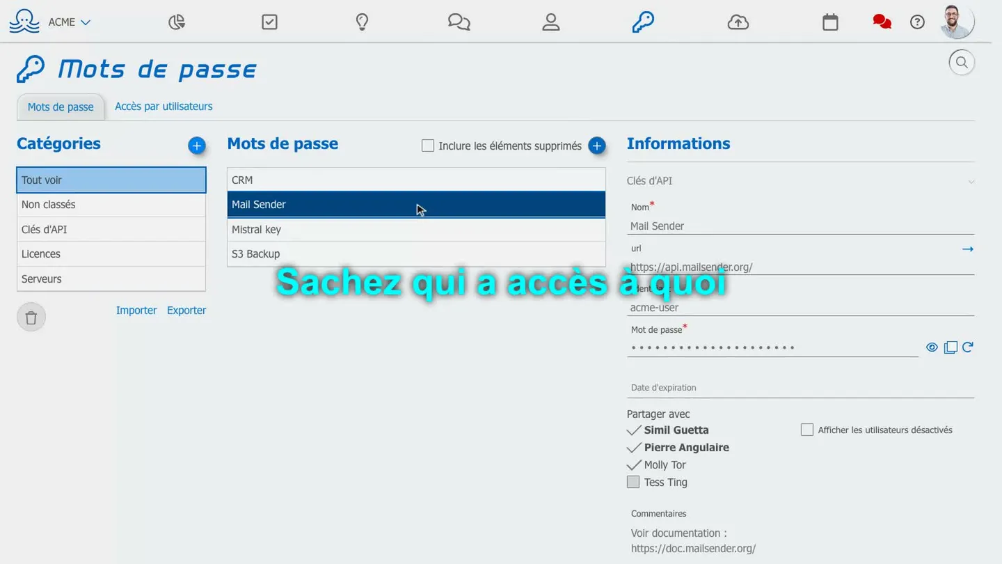 gestionnaire de mots de passe